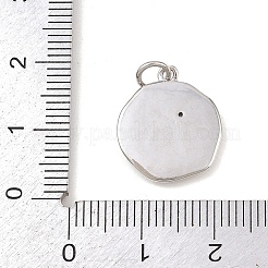 Brass Micro Pave Cubic Zirconia Pendants&nbsp;KK-G544-31P
