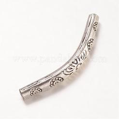 チベット風合金チューブビーズ  アンティークシルバー  35x4mm  穴：1.5mm&nbsp;PALLOY-K226-02AS