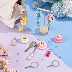 High Tea Theme Resin Keychain Making Kits&nbsp;DIY-CA0005-19A