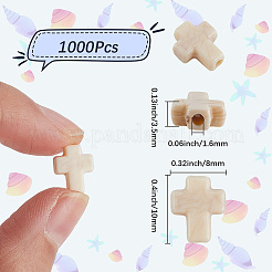 1000Pcs Crackle Opaque Acrylic Beads&nbsp;OACR-SC0002-24