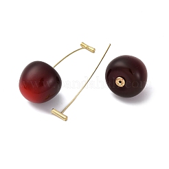 Brass Round Stud Earrings&nbsp;EJEW-D325-01G-01