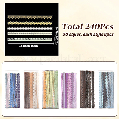 6Bag 6 Styles PET Lace Patterns Decorative Dacals for DIY Scrapbooking&nbsp;AJEW-SP0002-76