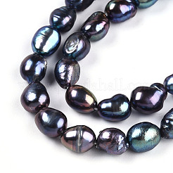 Natural Cultured Freshwater Pearl Beads Strands&nbsp;PEAR-N014-06G-04