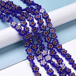 Handmade Millefiori Glass Bead Strands&nbsp;X-LAMP-J035-10mm-50