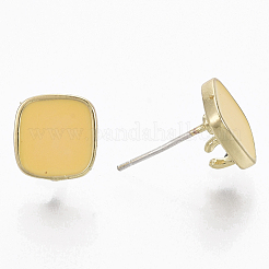 Alloy Enamel Stud Earring Findings&nbsp;PALLOY-N154-19E