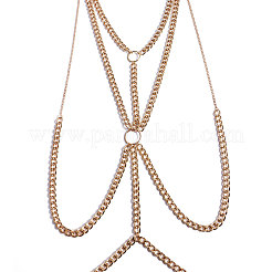 Alloy Twisted Chain Layered Chest Body Chains for Women&nbsp;FS-WGCB344-01