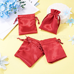 10Pcs Brocade Good Luck Fortune Drawstring Gift Blessing Bags&nbsp;PAAG-TADJ0001-01G