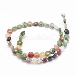 Natural Indian Agate Beads Strands&nbsp;G-N0173-06-8x4.5mm
