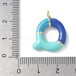 Brass Enamel Pendants&nbsp;KK-E093-03G-Q-01
