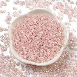 セイロンガラスシードビーズ  ピーナッツ  ラベンダーブラッシュ  4~4.5x2~2.5x2~2.5mm  穴：0.8~0.9mm  約10000個/ポンド&nbsp;SEED-K009-02B-29