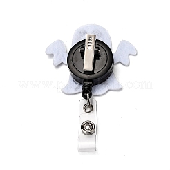Halloween Ghost Felt & ABS Plastic Badge Reel&nbsp;AJEW-I053-20