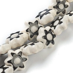 Handmade Porcelain Flower Beads&nbsp;PORC-J008-06