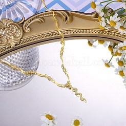 Snake Brass Micro Pave Cubic Zirconia Pendant Necklaces&nbsp;NJEW-PH01396