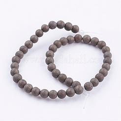 Natural Pyrite Beads Strands&nbsp;G-P303-03-4mm-8