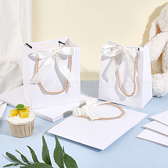 Blank Paper Gift Tote Bags&nbsp;ABAG-WH0040-19