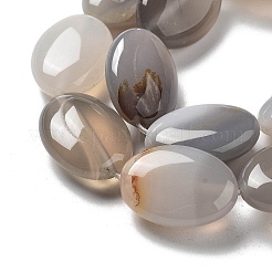 Natural Grey Agate Beads Strands&nbsp;G-P528-M24-01