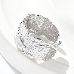 304ステンレスリング  プラチナ  12mm&nbsp;RJEW-D310-01C-P