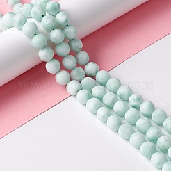 Frosted Natural Glass Beads Strands&nbsp;G-I247-15K