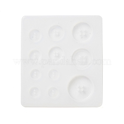 シリコンモールド  エポキシ樹脂工芸品作り  ツイストバックル  ホワイト  80x90mm  穴：1.5mm  内径：10~25mm&nbsp;SIMO-S002-02A