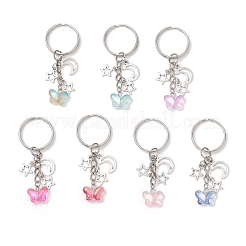 Transparent Baking Paint Glass Keychains&nbsp;KEYC-JKC01284