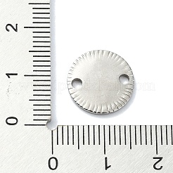 変色しない201ステンレススチールコネクタチャーム  コンパスリンク  ステンレス鋼色  13x1mm  穴：1.8mm&nbsp;STAS-C097-51P