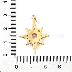 Brass Micro Pave Cubic Zirconia Pendants&nbsp;KK-K302-09G