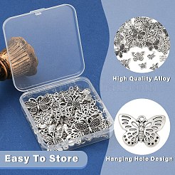 50Pcs 10 Styles Tibetan Style Alloy Pendants&nbsp;FIND-YW0006-94