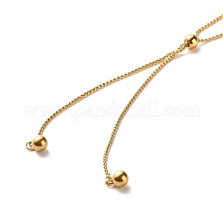 Round Beads Lariat Necklace for Girl Women&nbsp;NJEW-JN03709