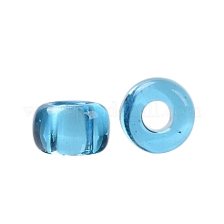 TOHOラウンドシードビーズ  日本製シードビーズ  （3b）透明なダークアクアマリン  15/0  1.5mm  穴：0.7mm  約135000個/ポンド&nbsp;SEED-TR15-0003B