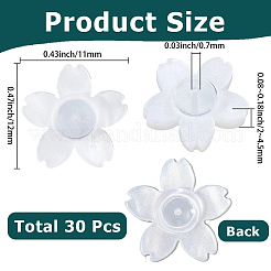 30Pcs Acrylic Ear Nuts&nbsp;FIND-SC0021-20