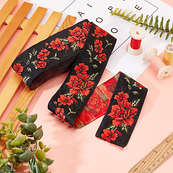Ethnic Style Embroidery Polyester Ribbons&nbsp;OCOR-WH0060-54