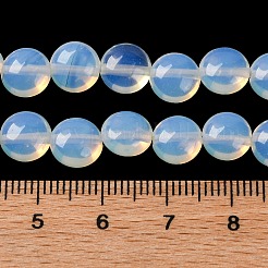 オパールビーズ連売り  フラットラウンド  7.5~8x4.5~5mm  穴：1.2mm  約50~51個  14.57~15.35インチ（37~39cm）&nbsp;G-T047-A16-01
