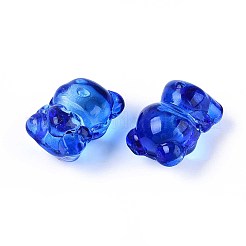 Baking Paint Transparent Glass Beads&nbsp;DGLA-N018-02B