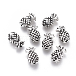 チベット風合金ビーズ  パイナップル  アンティークシルバー  14x9x5.5mm  穴：1.6mm&nbsp;LS-PALLOY-E569-04AS