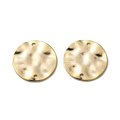 真鍮製リンクコネクター  長持ちメッキ  フラットラウンド  ツイスト  24KGP本金メッキ  18x1mm  穴：1.4mm&nbsp;KK-L205-08G-F