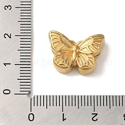 イオンプレーティング（IP）304ステンレスビーズ  蝶  ゴールドカラー  13x18.5x6mm  穴：1mm&nbsp;STAS-K285-29G