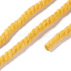 綿糸コード  3プライ  ジュエリー作りのための  ゴールド  5~5.8mm  109.4ヤード（100m）/バンドル&nbsp;OCOR-C001-02A