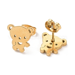 304 Stainless Steel Stud Earrings&nbsp;EJEW-B022-02G