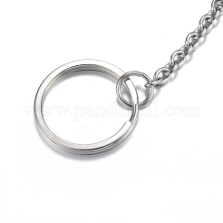 Tarnish Resistant 304 Stainless Steel Split Key Rings&nbsp;X-STAS-G085-09