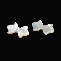 ナチュラルホワイトシェルビーズ  蝶結び  貝殻色  10~10.5x16~16.5x2mm  穴：0.9mm&nbsp;SSHEL-B002-09