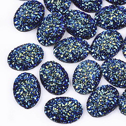 Electroplate Druzy Resin Cabochons&nbsp;CRES-T012-08B