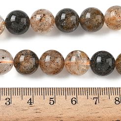 Natural Herkimer Diamond Beads Strands&nbsp;G-Z115-C01-12mm