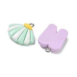 Summer Beach Opaque Resin Pendants&nbsp;RE-CBA392A-06P