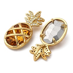 Brass Micro Pave Cubic Zirconia Pendants&nbsp;LS-KK-D390-05G