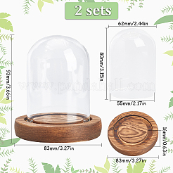 Glass Dome Cover&nbsp;AJEW-SC0001-61C