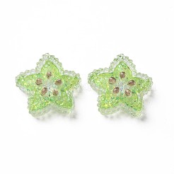 Transparent Epoxy Resin Cabochons&nbsp;CRES-S365-15