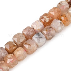 Natural Cherry Blossom Agate Beads Strands&nbsp;G-H078-C43-6mm
