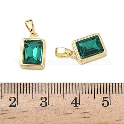 Brass Glass Charms&nbsp;KK-L256-20G