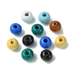 160Pcs 8 Styles Natural Wood Beads&nbsp;WOOD-FS0001-18