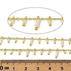 Handmade Brass Column Link Chains&nbsp;CHC-L053-12G-02